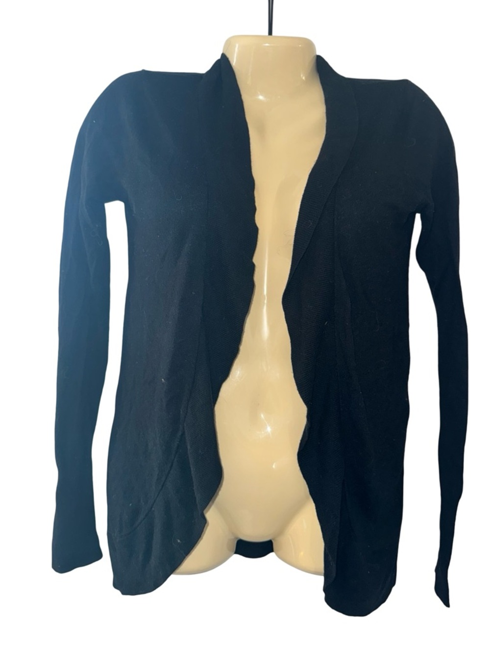 Merona Black Open-Front Cardigan